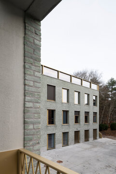 facade and playground