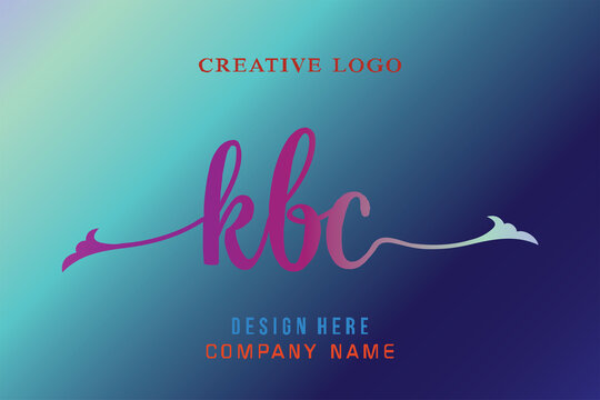 KBC  lettering logo is simple, easy to understand and authoritative