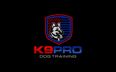 Illustration vector graphic of dog training concept Logo Design template-06
