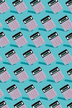 pink electronic calculators