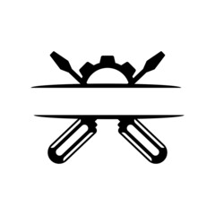 mechanic tool logo icon design vector