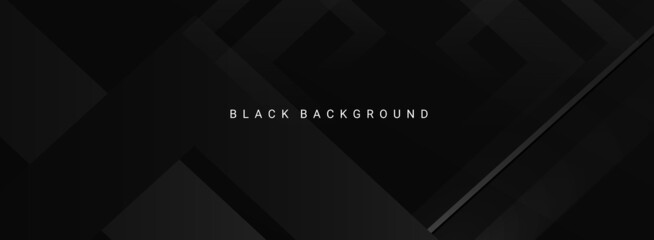 Obraz premium Darkness concept design black geometric background