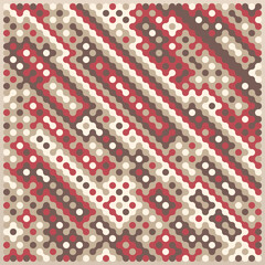 Multicolor truchet tiling connections illustration