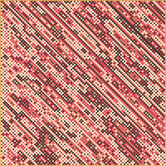 Multicolor truchet tiling connections illustration