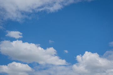 Beautiful blue sky and clouds clear sky in the daytime with dramatic light.