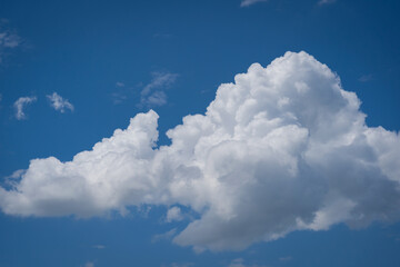 Beautiful blue sky and clouds clear sky in the daytime with dramatic light.