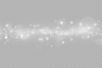 Shiny fairy dust particles. sparkling shiny dust particles. Christmas dust.Light effect.