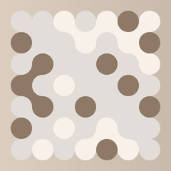 Multicolor truchet tiling connections illustration