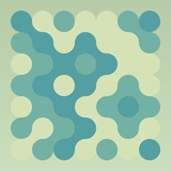 Multicolor truchet tiling connections illustration