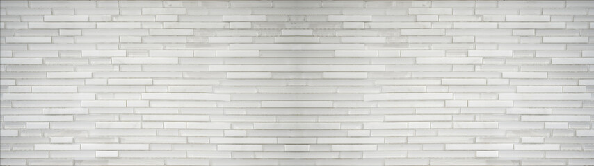 White glass tiles mosaic wall texture background banner panorama
