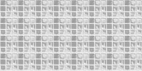 Old seamless gray white vintage square cement stone concrete mosaic tiles, tile mirror wall texture...