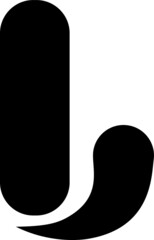 il logo black and white icon