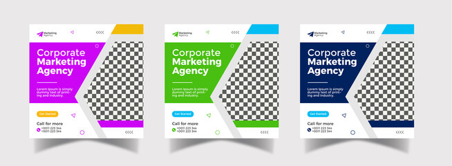 Digital marketing and Corporate social media post design template