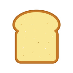 bread slice vector illustration logo icon