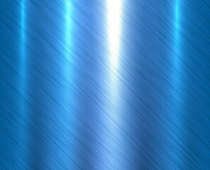 Metal blue texture background, brushed metallic texture plate pattern, vector illustration.