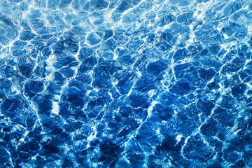 Photo background blue transparent water