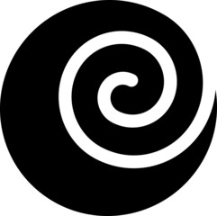 black and white spiral