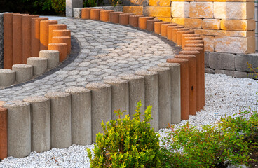 Palisade made of concrete of various shapes, colores and profiles is widely used especially in...