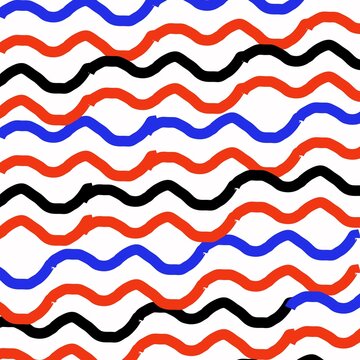 Colourful wavy patterns background illustration