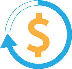 Dollar money icon sign symbol design