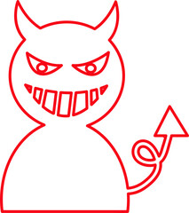 Devil icon sign symbol design