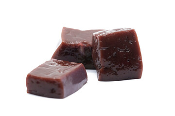 Fresh Beef liver isolated on white background.