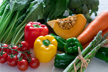 新鮮な緑黄色野菜