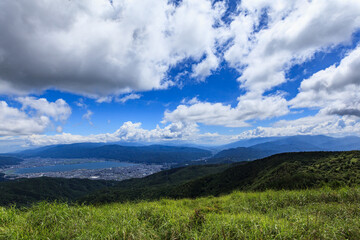 高ボッチ高原から眺める夏空
