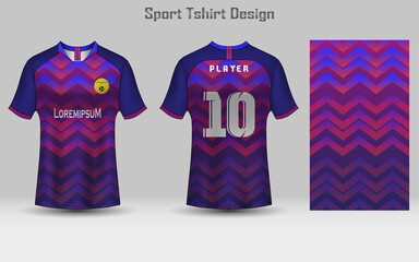 Abstract Football Jersey Mockup Template Sport T-shirt Design