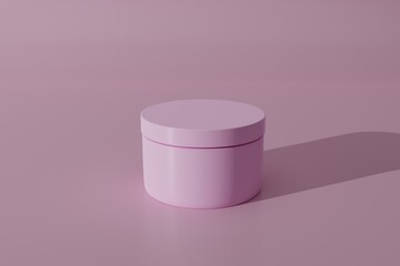 3d rendering cosmetic product mockup