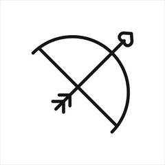 bow love vector for website symbol icon presentation