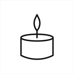 candle vector for website symbol icon presentation