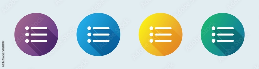 Poster menu list or website menu icon in flat design style. basic app ui page symbol.