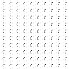Square seamless background pattern from geometric shapes are different sizes and opacity. The pattern is evenly filled with big black table lamp symbols. Vector illustration on white background