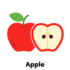 Apple icon, Vector, Illustration .
