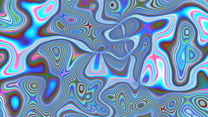 Abstract multicolored glowing liquid background.