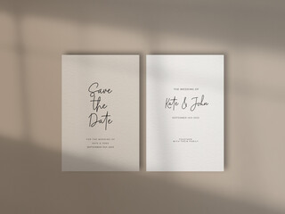 Beautiful engagement wedding invitation template