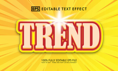 Trend editable text effect