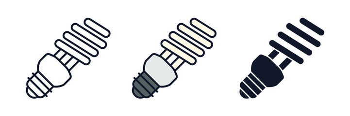 light bulb icon symbol template for graphic and web design collection logo vector illustration