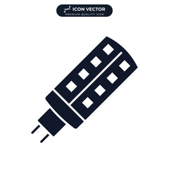 light bulb icon symbol template for graphic and web design collection logo vector illustration