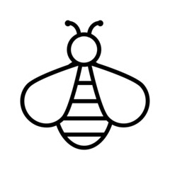 Black line icon for Bee