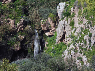 Waterfall of Zaqlab in Irbid - Jordan