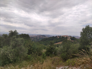 Fototapeta na wymiar Vista dal sentiero 306 sul Monte Conero nelle Marche
