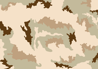 Fototapeta na wymiar camouflage soldier pattern design, camo uniform desert printing clothing army soldier brown pattern design background vector illustration
