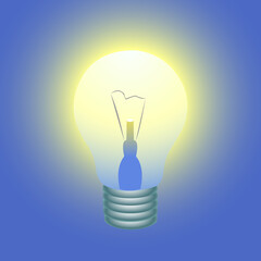 vector illustration of light bulb