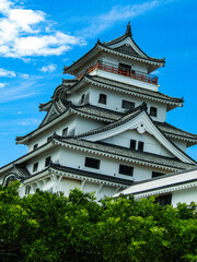 空 雲 建築 城 お城 日本 青空 風景