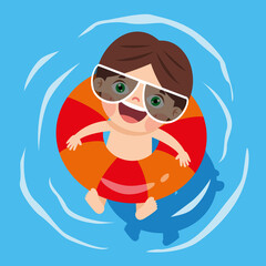 Summer Holiday With Cartoon Kids