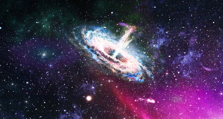 Galaxy creative background. Elements of this image furnished by NASA.