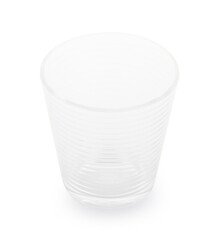 Empty glass isolated on a white background.
