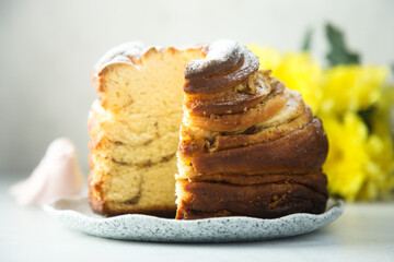 Traditional homemade Easter bread
